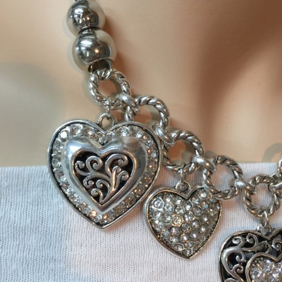 💛Stunning Multi Heart Charm Necklace - Picture 5 of 6